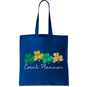 Shamrock Leopard Saint Paddys Event Planner St Patricks Day Gift Tote Bag