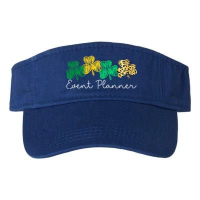 Shamrock Leopard Saint Paddys Event Planner St Patricks Day Gift Valucap Bio-Washed Visor