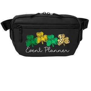 Shamrock Leopard Saint Paddys Event Planner St Patricks Day Gift Crossbody Pack