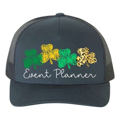 Shamrock Leopard Saint Paddys Event Planner St Patricks Day Gift Yupoong Adult 5-Panel Trucker Hat