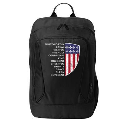 Scout Life Scouting Flag Lovers Hiking Happy Camper Camp City Backpack