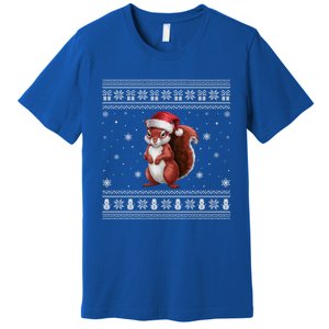 Squirrel Lovers Santa Ugly Xmas Cool Gift Premium T-Shirt