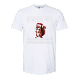 Squirrel Lovers Santa Ugly Xmas Cool Gift Softstyle CVC T-Shirt