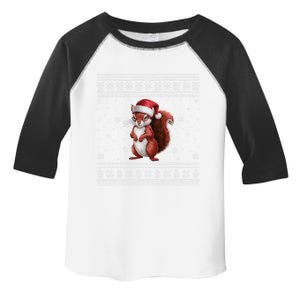 Squirrel Lovers Santa Ugly Xmas Cool Gift Toddler Fine Jersey T-Shirt