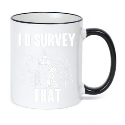 Surveyor Land Surveying Id Survey That Camera Theodoloite 11oz Black Color Changing Mug