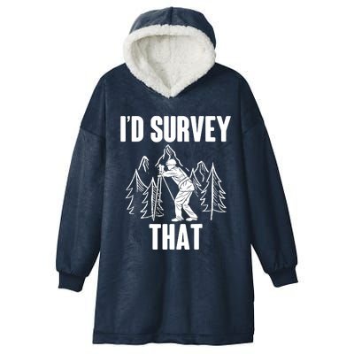 Surveyor Land Surveying Id Survey That Camera Theodoloite Hooded Wearable Blanket