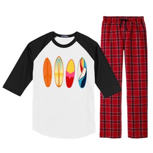 Surf Lover Summer Raglan Sleeve Pajama Set