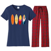 Surf Lover Summer Women's Flannel Pajama Set