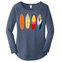 Surf Lover Summer Women's Perfect Tri Tunic Long Sleeve Shirt