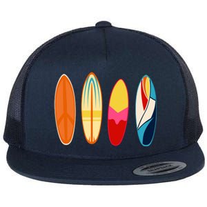 Surf Lover Summer Flat Bill Trucker Hat