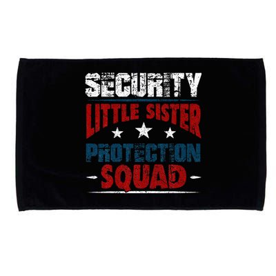 Security Little Sister Protection Squad Brother Microfiber Hand Towel