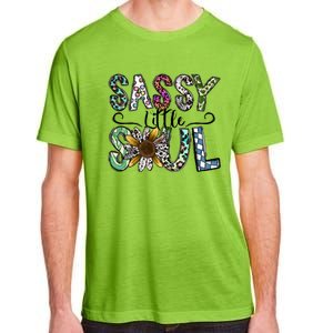 Sassy Little Soul Funny Floral Leopard Adult ChromaSoft Performance T-Shirt