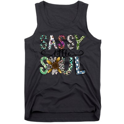 Sassy Little Soul Funny Floral Leopard Tank Top