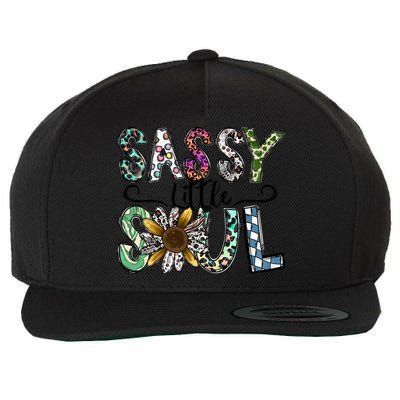 Sassy Little Soul Funny Floral Leopard Wool Snapback Cap