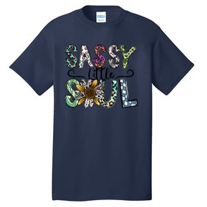 Sassy Little Soul Funny Floral Leopard Tall T-Shirt