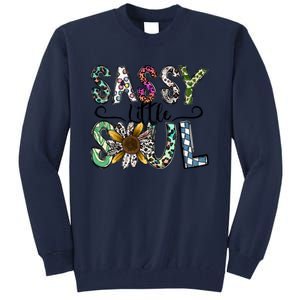 Sassy Little Soul Funny Floral Leopard Tall Sweatshirt