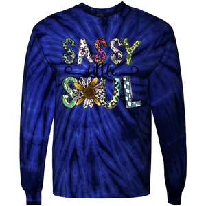 Sassy Little Soul Funny Floral Leopard Tie-Dye Long Sleeve Shirt