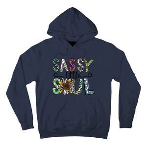 Sassy Little Soul Funny Floral Leopard Tall Hoodie