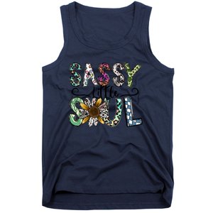 Sassy Little Soul Funny Floral Leopard Tank Top