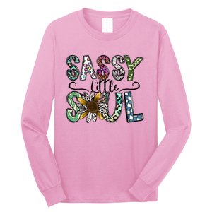 Sassy Little Soul Funny Floral Leopard Long Sleeve Shirt