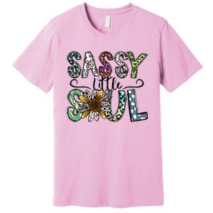 Sassy Little Soul Funny Floral Leopard Premium T-Shirt