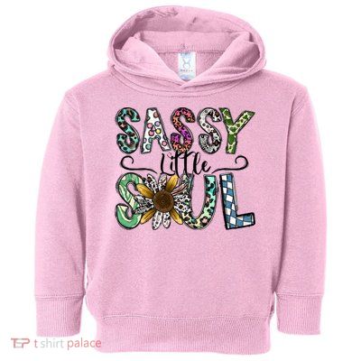 Sassy Little Soul Funny Floral Leopard Toddler Hoodie