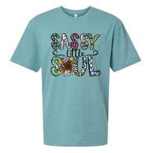 Sassy Little Soul Funny Floral Leopard Sueded Cloud Jersey T-Shirt