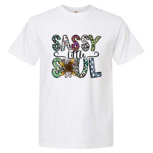 Sassy Little Soul Funny Floral Leopard Garment-Dyed Heavyweight T-Shirt