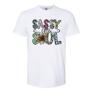 Sassy Little Soul Funny Floral Leopard Softstyle CVC T-Shirt