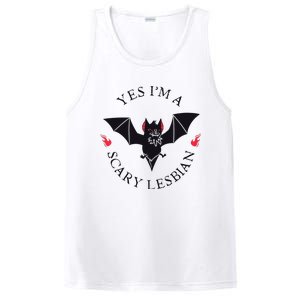 Scary Lesbian Sapphic Wlw Pride Lesbian PosiCharge Competitor Tank