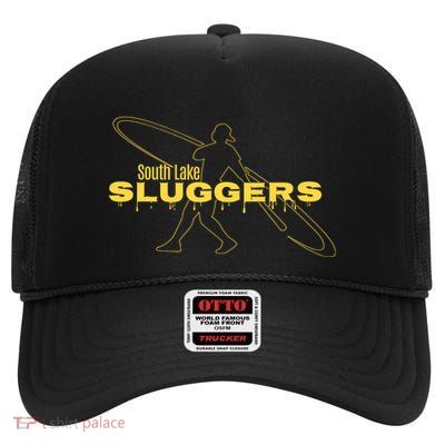 South Lake Sluggers Baseball Team Fan High Crown Mesh Back Trucker Hat