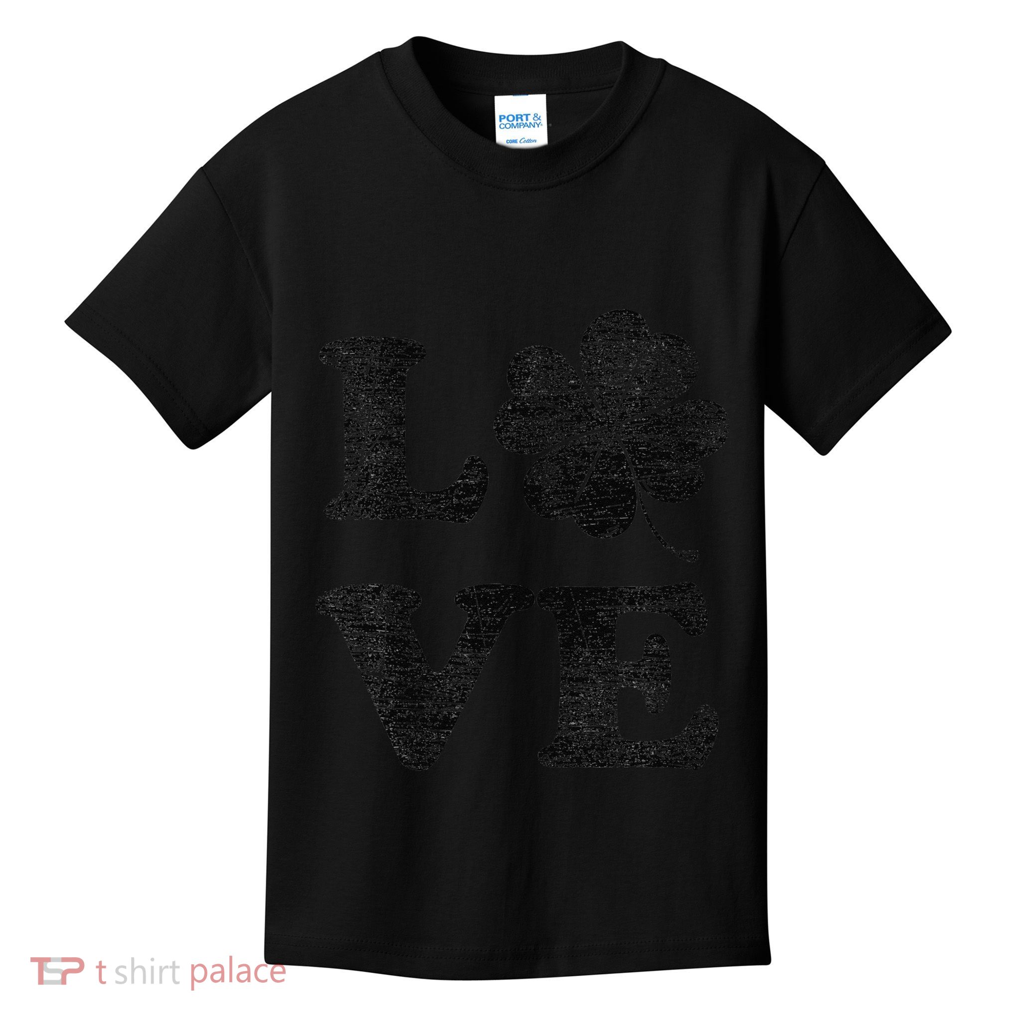 Shamrock Love Saint Patricks Day Kids T-Shirt