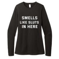 Smells Like Slut In Here Offensive Womens CVC Long Sleeve Shirt