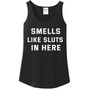 Smells Like Slut In Here Offensive Ladies Essential Tank