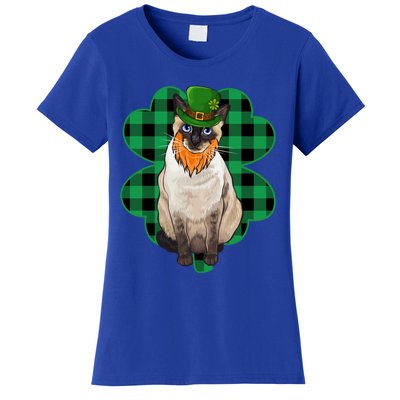 Siamese Leprechaun St Patricks Day Lucky Clover Gift Women's T-Shirt