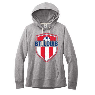 St Louis Soccer Vintage Women's Fleece Hoodie