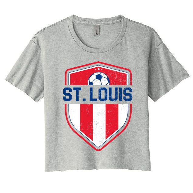 St Louis Soccer Vintage Crop Top