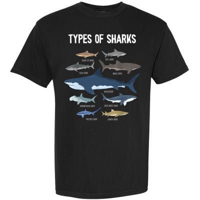 Shark Lover Shirt, Shark Lover Gift, Types Of Shark Garment-Dyed Heavyweight T-Shirt