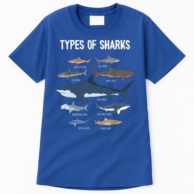 Shark Lover Shirt, Shark Lover Gift, Types Of Shark Tall T-Shirt
