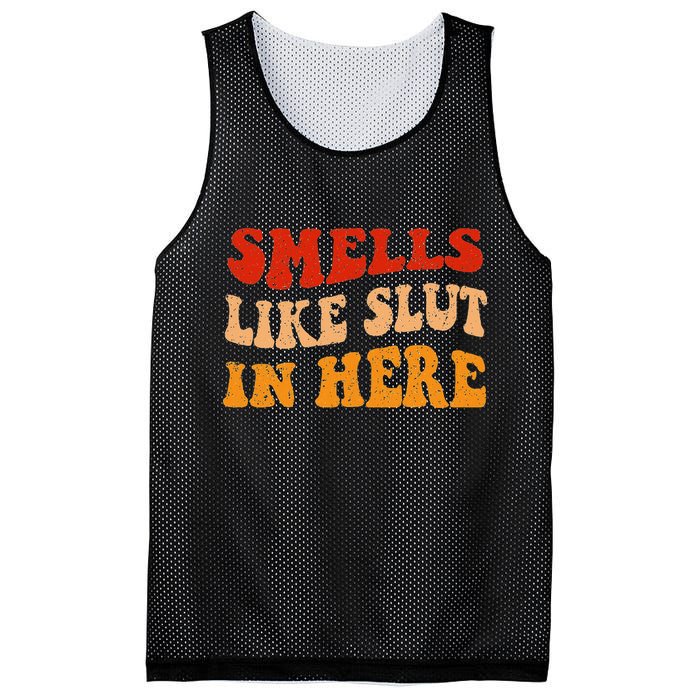 Smells Like Slut In Here Mesh Reversible Basketball Jersey Tank
