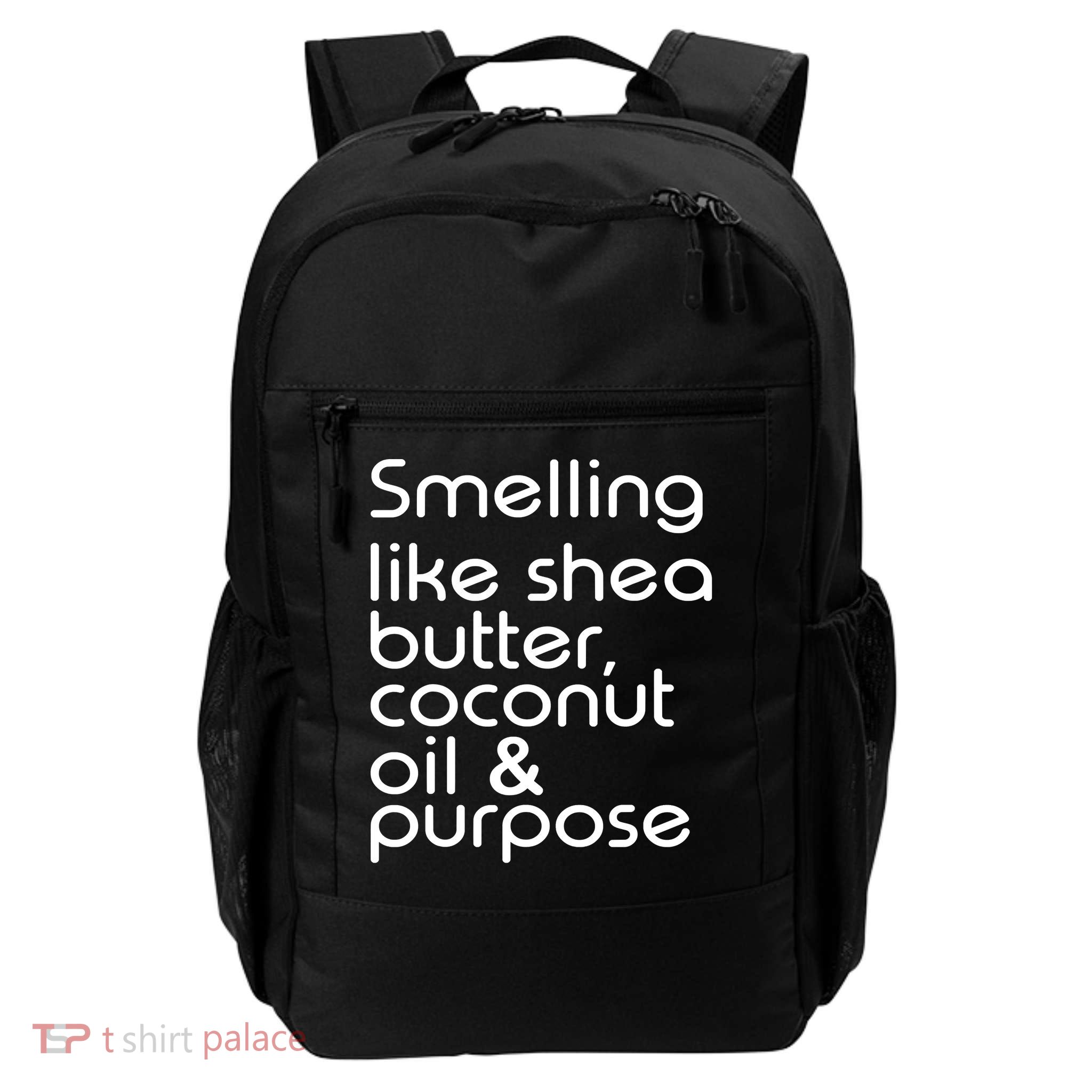 Smelling Like Shea Butter Coconut Oil Purpose Daily Commute Backpack
