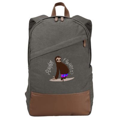 Sloth Livin Sweater Cotton Canvas Backpack