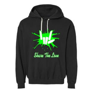 Share Love Garment-Dyed Fleece Hoodie