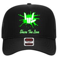 Share Love High Crown Mesh Back Trucker Hat