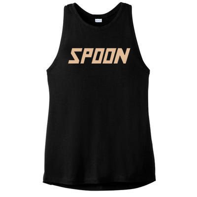 Spoon Logo Ladies PosiCharge Tri-Blend Wicking Tank