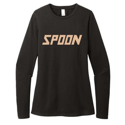 Spoon Logo Womens CVC Long Sleeve Shirt