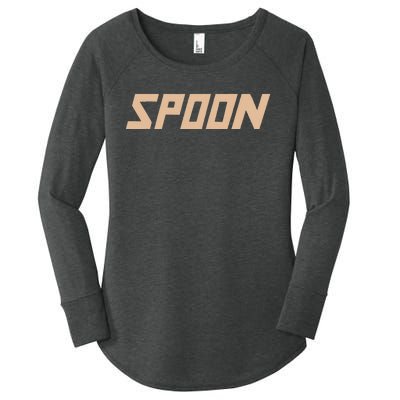 Spoon Logo Women's Perfect Tri Tunic Long Sleeve Shirt