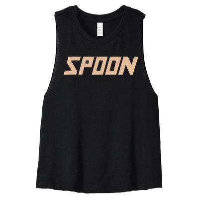 Spoon Logo Women's Racerback Cropped Tank