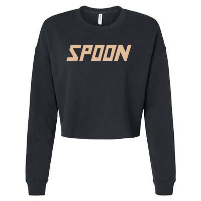 Spoon Logo Cropped Pullover Crew