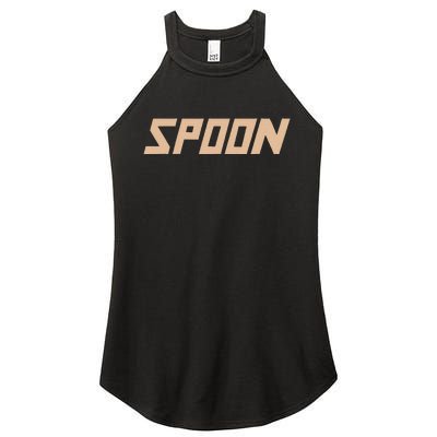 Spoon Logo Women's Perfect Tri Rocker Tank